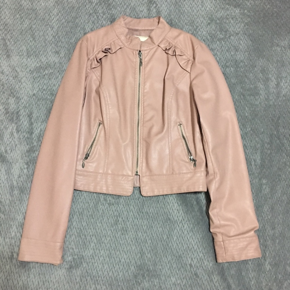 Pink Leather Jacket